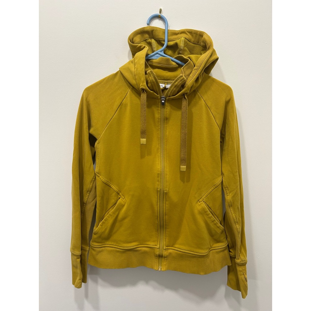 Athleta Mustard Yellow Full-Zip Hoodie
